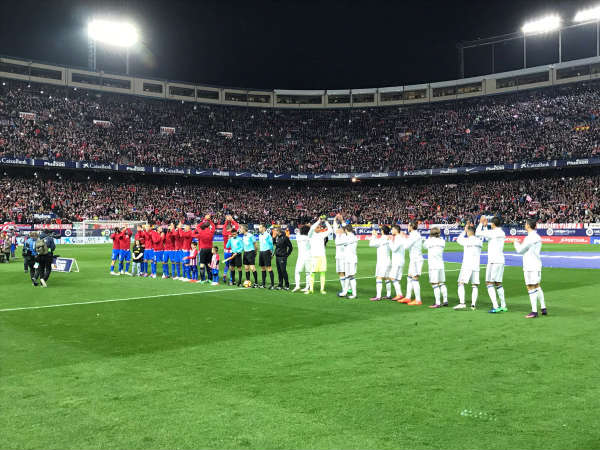 Real Madrid and Atletico Madrid players