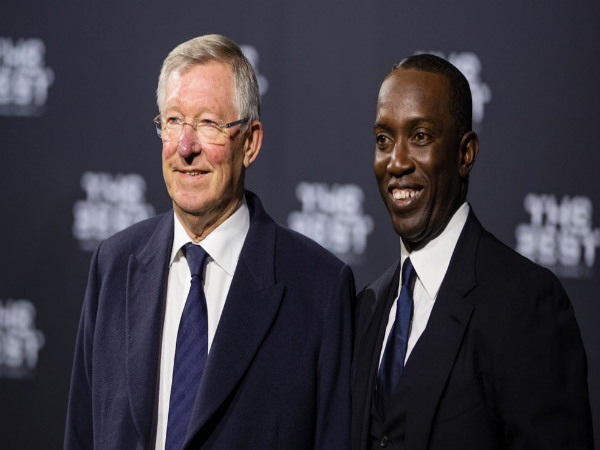 From left: Sir Alex Ferguson and Dwight Yorke