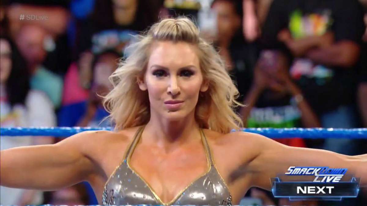 Becky Lynch fixes a problem in her program with Charlotte Flair