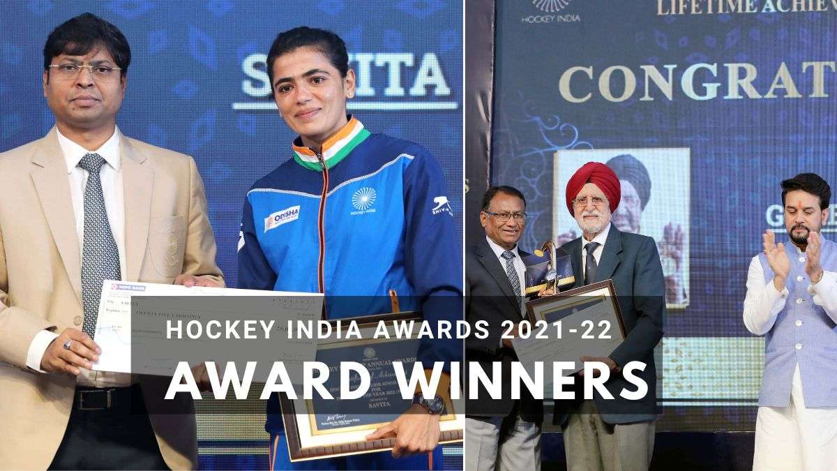 Hockey India Annual Awards 20212022 Hardik Singh, Savita bag top