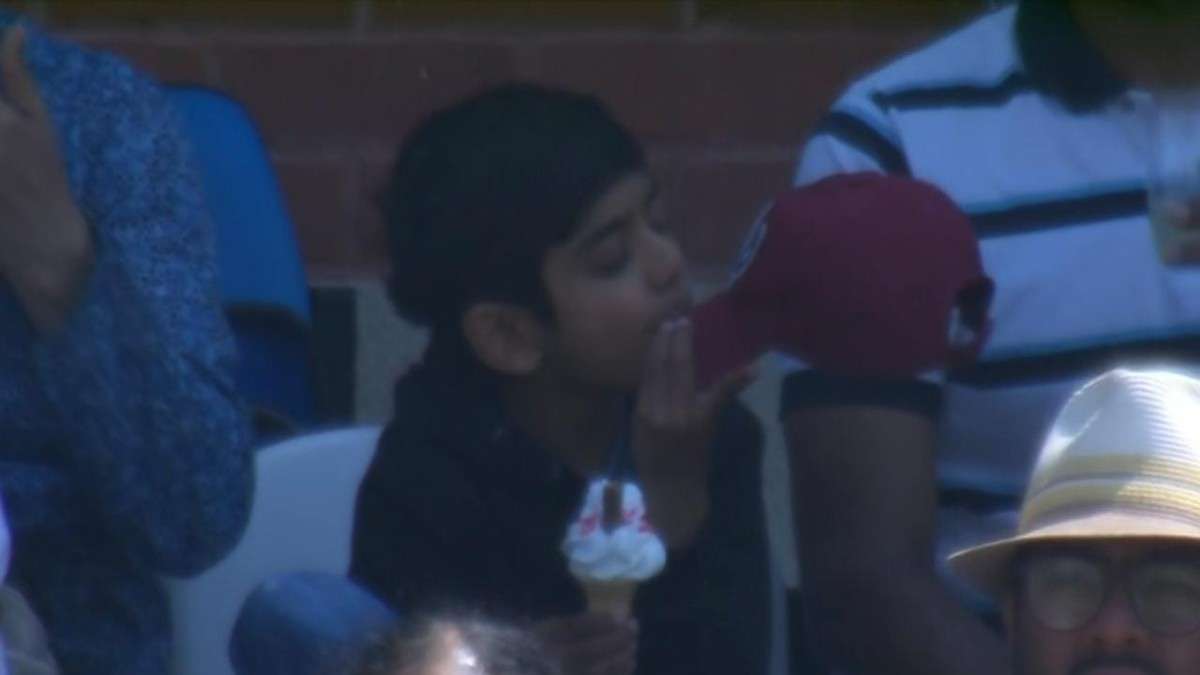 WTC Final 2023: Young Boy captured licking Ice-cream from his cap, leaves Ravi Shastri, Hayden in splits