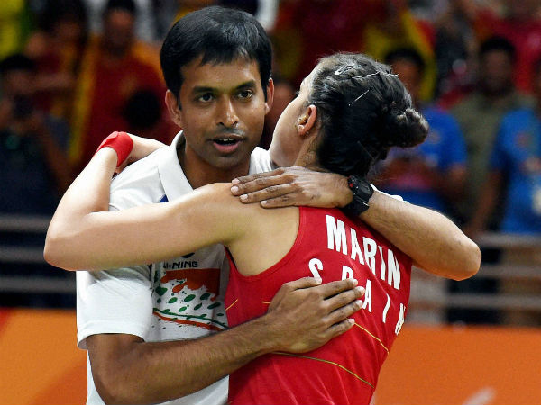 Gopichand congratulates Marin