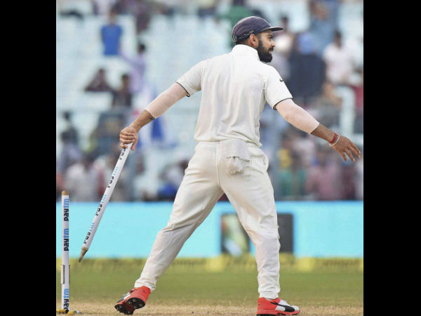 Virat Kohli breaks into celebrations