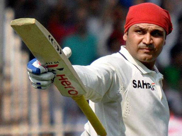 Virender Sehwag made 117 in 1st innings