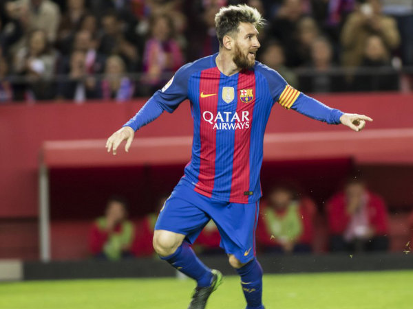 Lionel Messi scores 500th goal (Image courtesy: FC Barcelona Twitter handle)