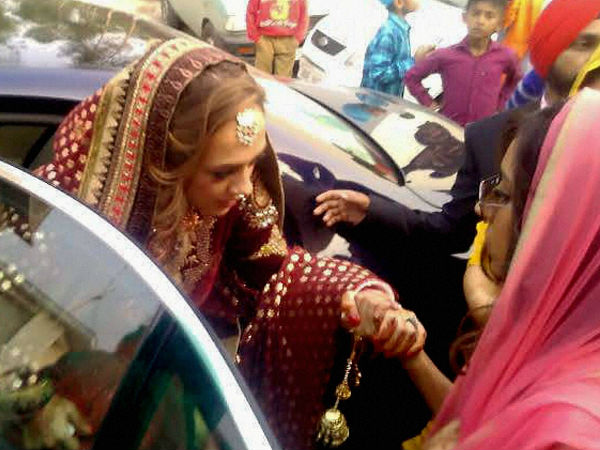 Hazel Keech arrives at the venue