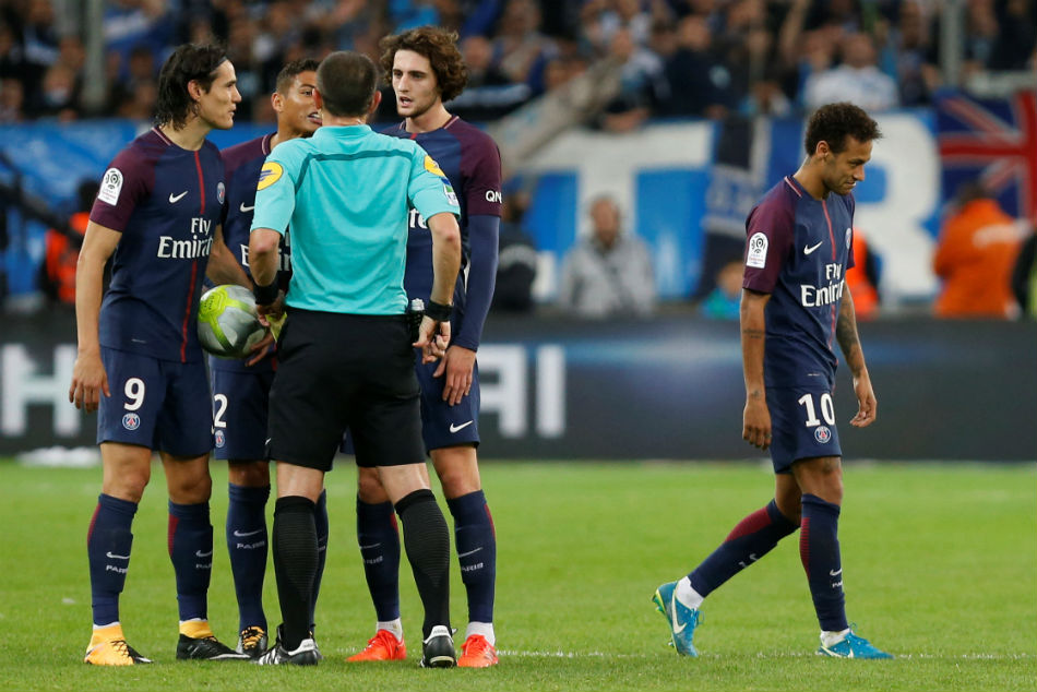 Neymar Is Sent Off As Marseille Hold Psg
