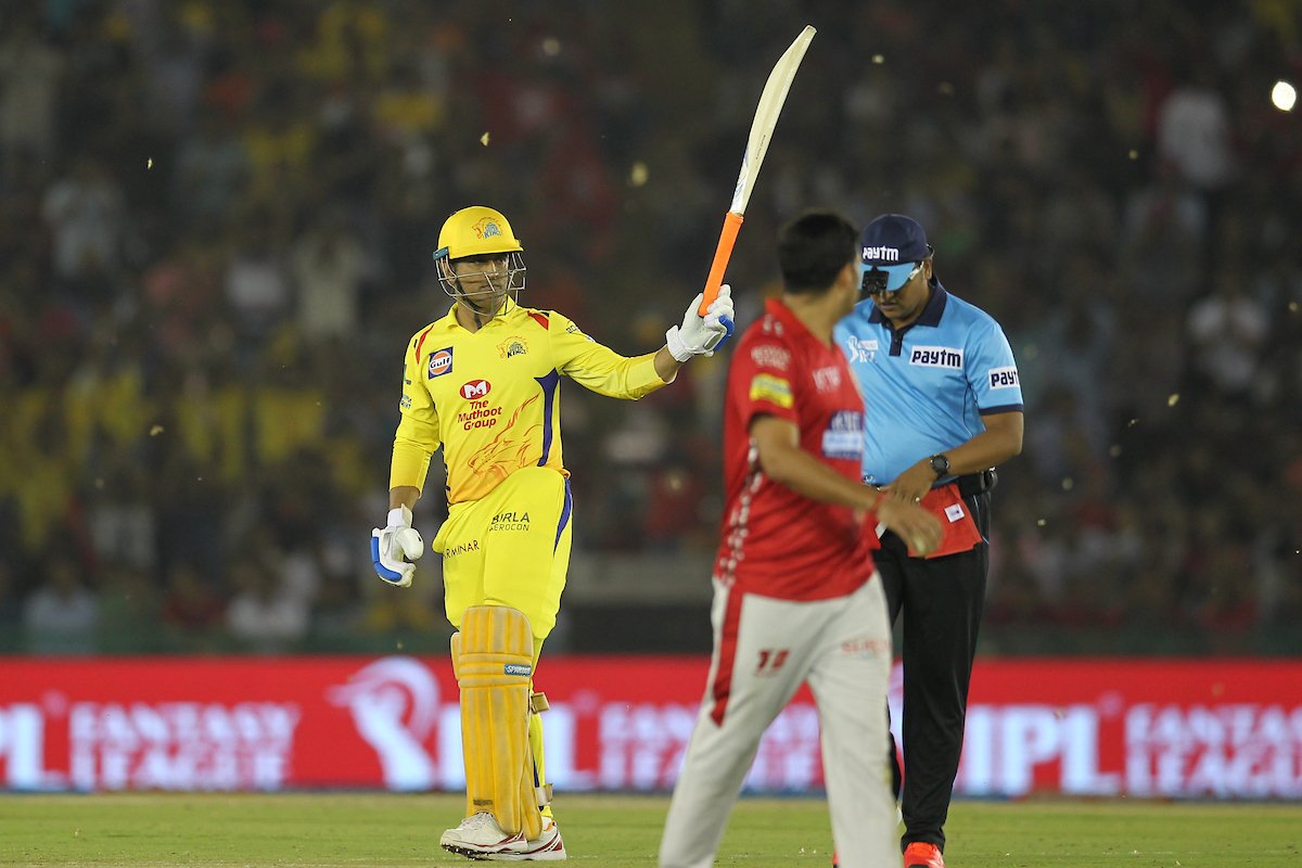 Dhoni's blistering knock vs KXIP at Mohali in 2018