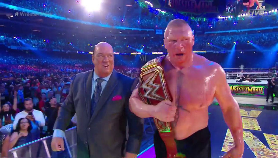 brock lesnar wwe contract