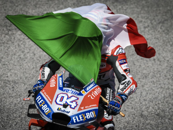 Ducati at front