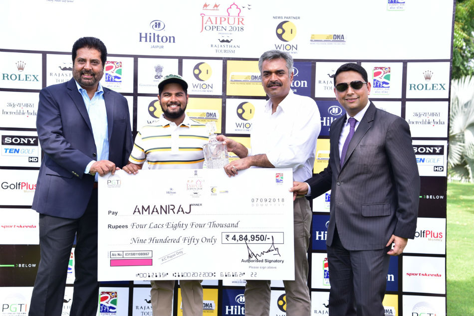 Golf Aman Raj secures maiden title with clinical final round 65 at