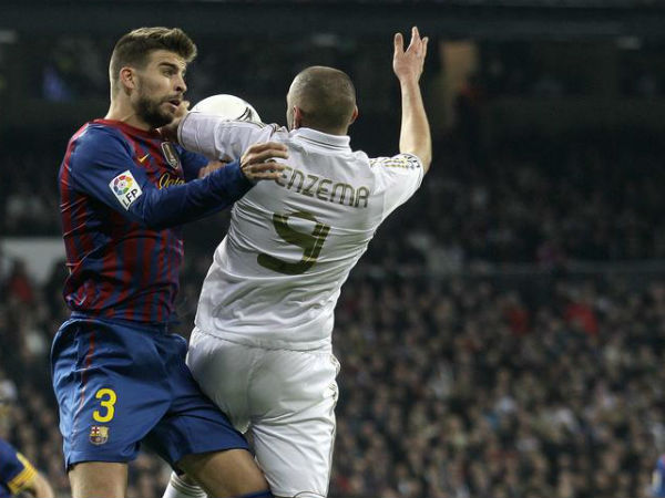 Gerard Pique vs Karim Benzema
