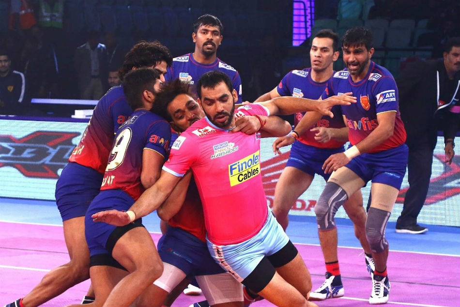 PKL 2018: Dabang Delhi start off home leg with 13-point win over Jaipur Pink Panthers
