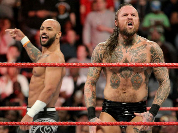 Aleister Black & Ricochet meet Nakamura & Rusev