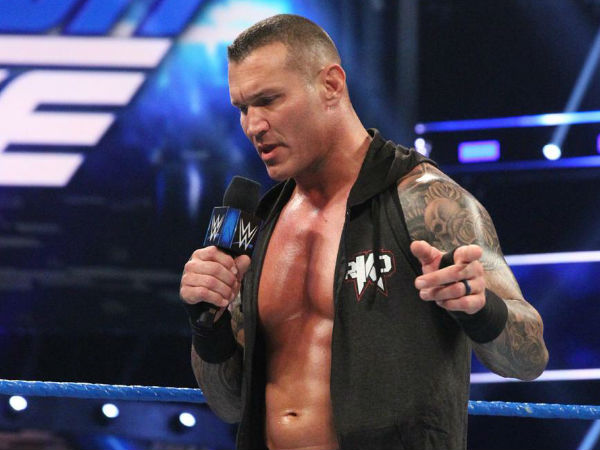 Mustafa Ali and Randy Orton collide