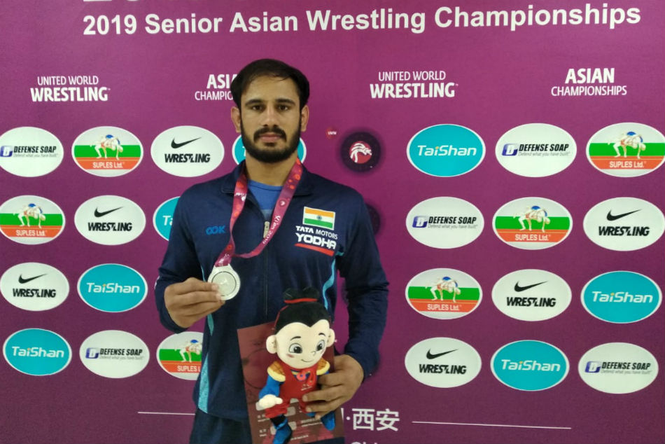 Asian Wrestling Championships Harpreet Singh Wins Silver Gyanendra Clinches Bronze