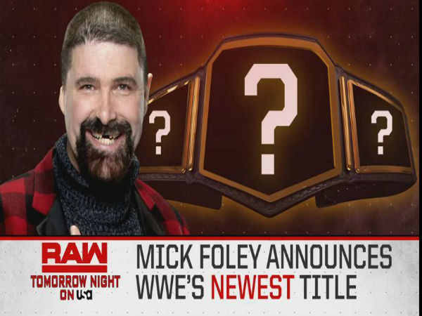 Mick Foley to announce new title