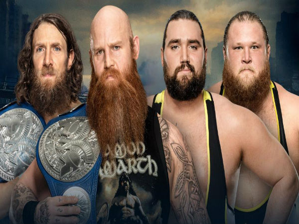 SmackDown Tag Team Championship Match: Daniel Bryan and Rowan (c) vs. Heavy Machinery