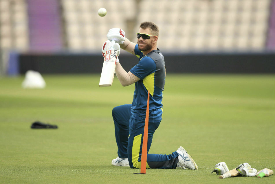 Warner using bat 