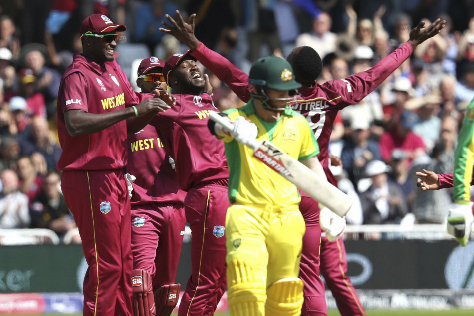 ICC World Cup 2019 Sheldon Cottrell takes a superb running catch