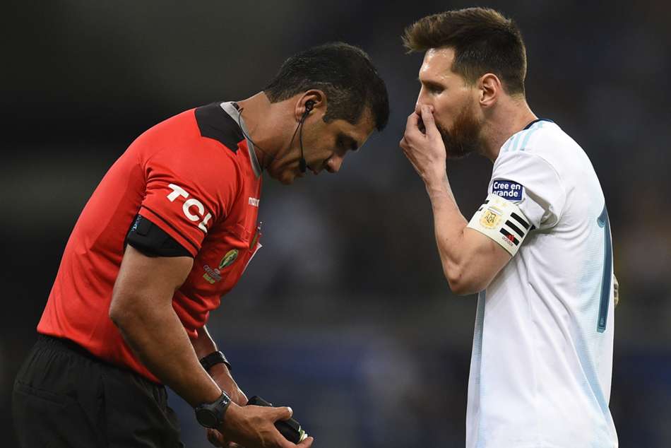 Messi Refereeing Argentina Copa America Loss