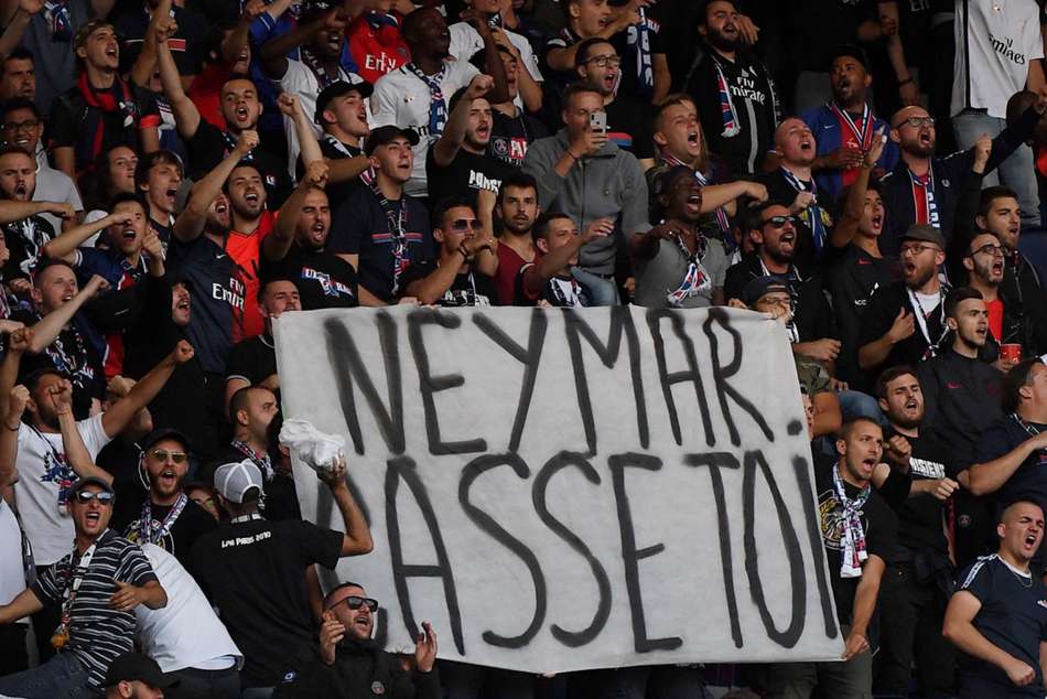 Psg Fined Fans Offensive Neymar Banner