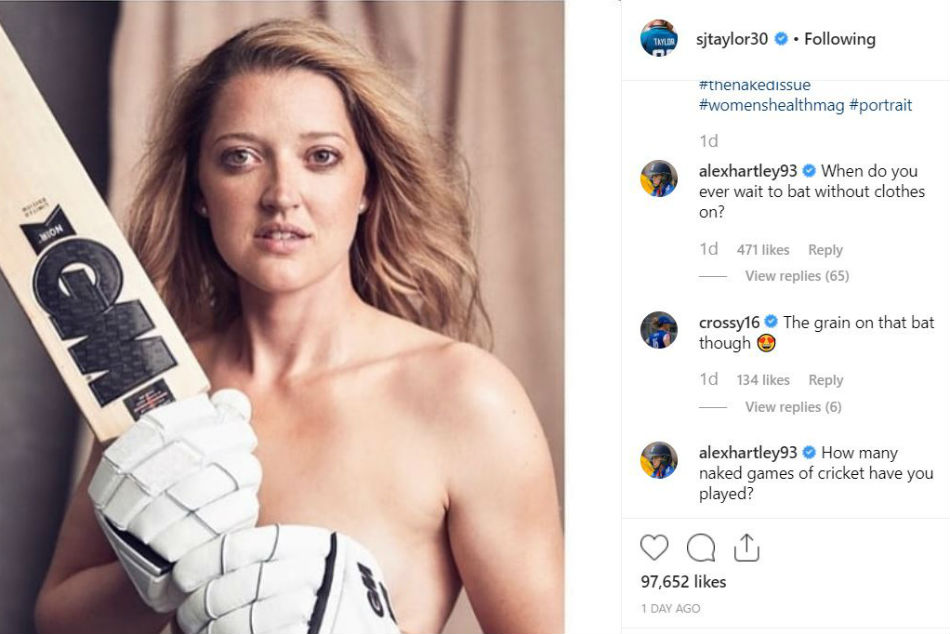 Sarah Taylor bares it all again, England woman cricketer poses only