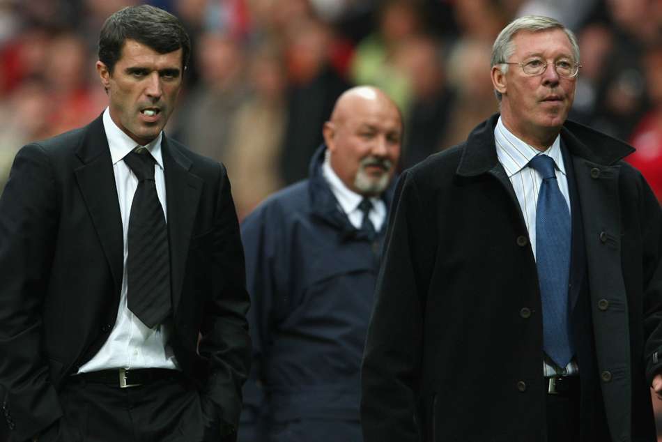 Roy Keane Alex Ferguson Pope Manchester United