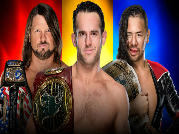 Non-Title Triple Threat: WWE United States Champion AJ Styles vs. NXT North American Champion Roderick Strong vs. WWE Intercontinental Champion Shinsuke Nakamura