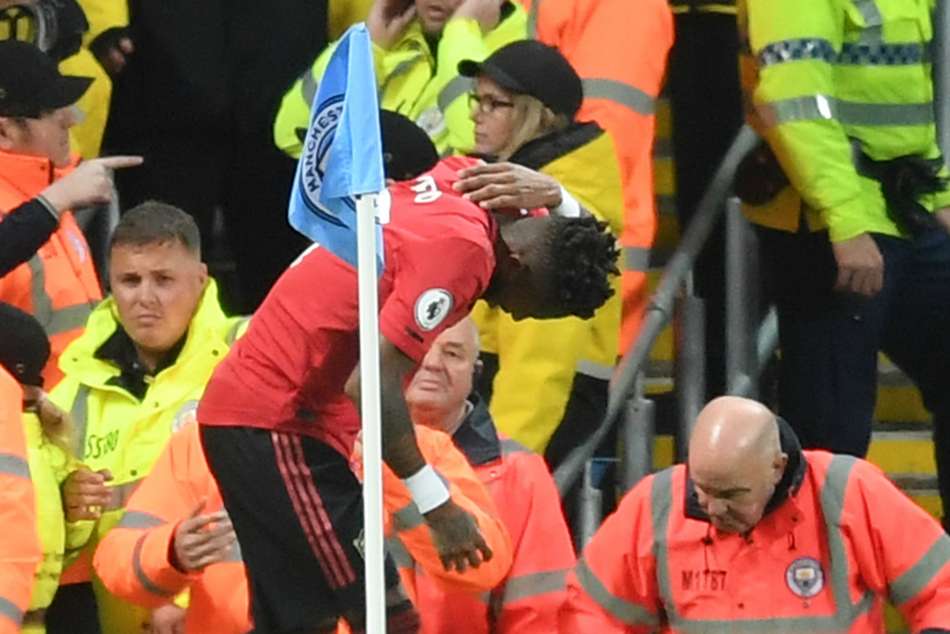 Fred Hit By Object Racist Abuse Manchester Derby