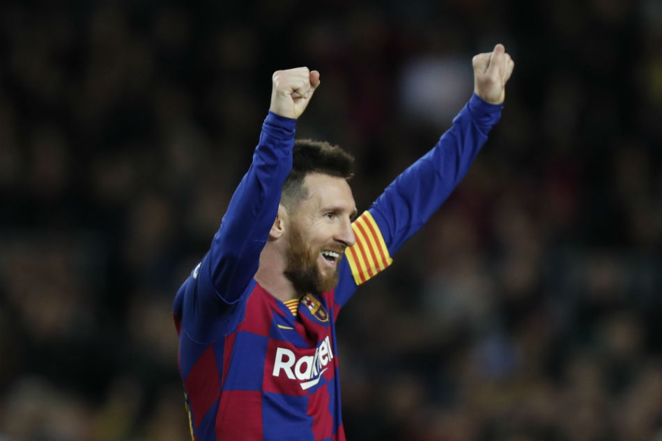 Lionel Messi scored his 36th league hat-trick