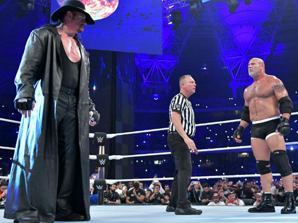 The Undertaker vs. Goldberg dream match at Super ShowDown