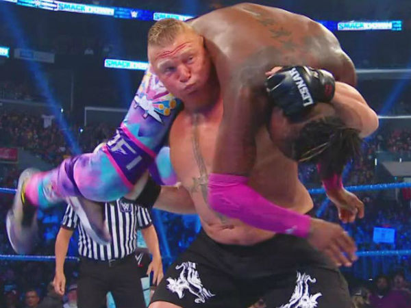 Brock Lesnar winning Money in the Bank