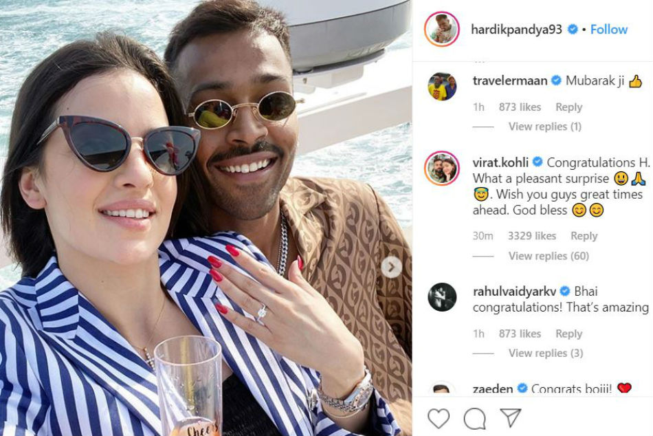 Virat Kohli congratulates his teammate