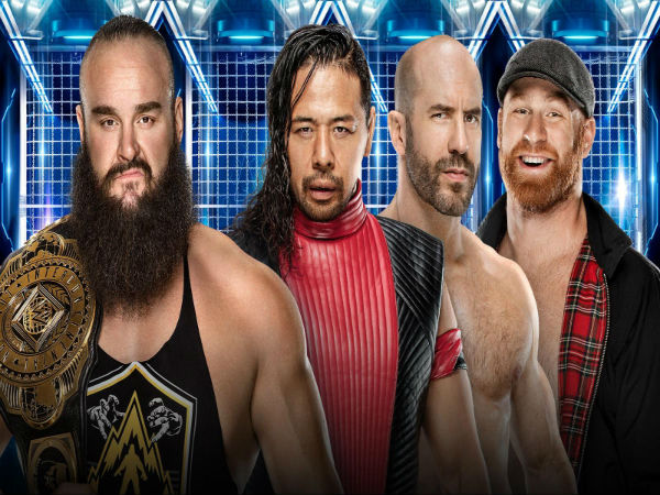 Intercontinental Title Match: Cesaro, Sami Zayn and Shinsuke Nakamura vs. Braun Strowman (c)