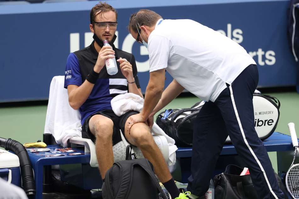 open  medvedev plays  fitness concerns  rublev win