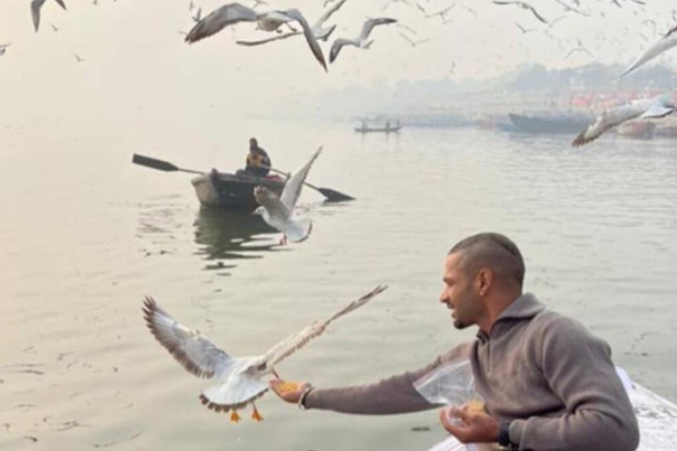 Shikhar Dhawan Enjoys Boat Ride In Varanasi Administration To Take Action At His Boatman