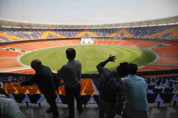4. The Motera stadium pitch