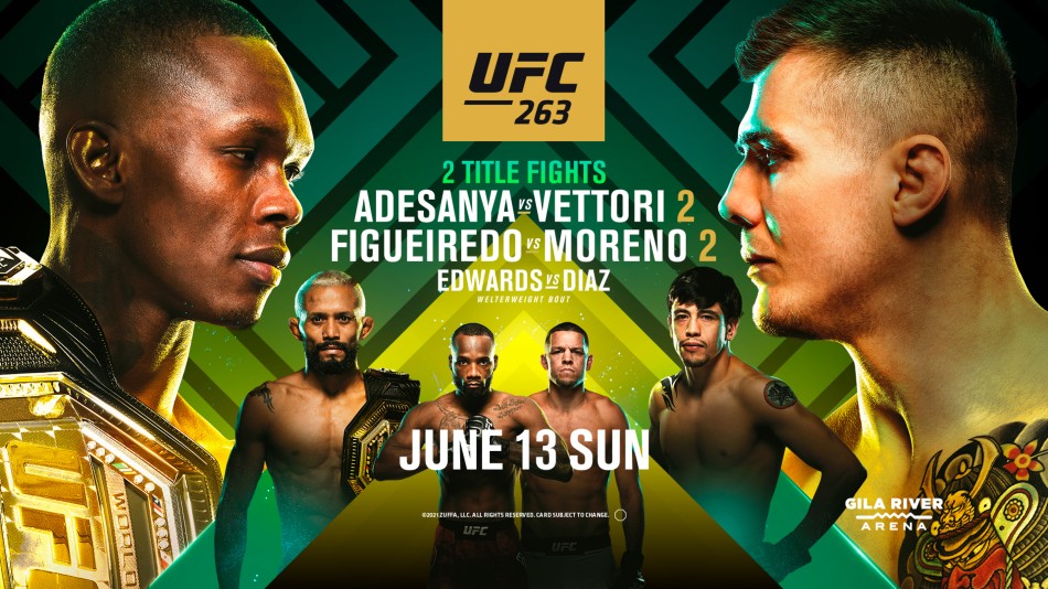 Watch UFC 263: Adesanya vs. Vettori II 2 PPV 6/12/21 Full Show Online