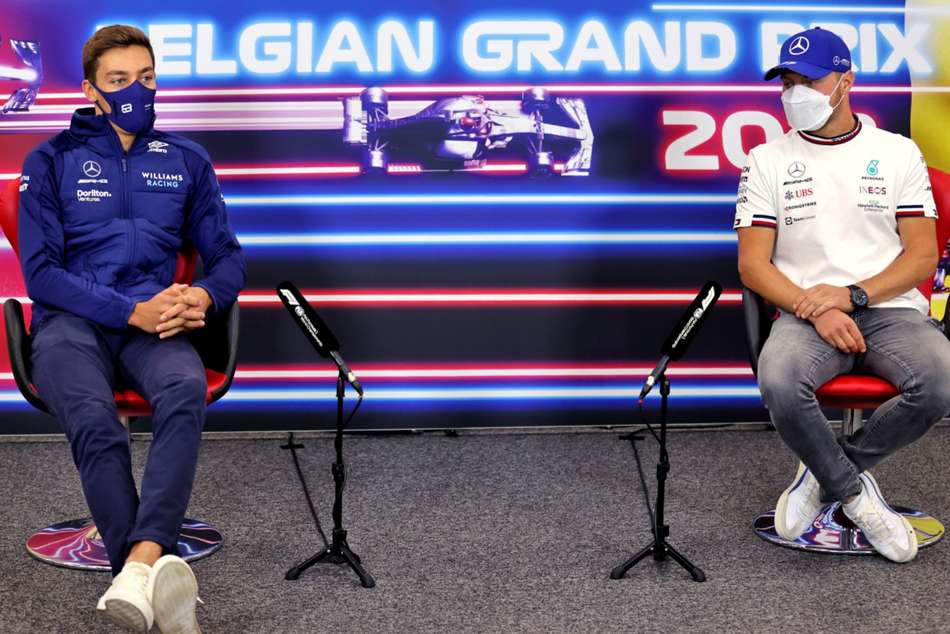 Valtteri Bottas George Russell Tight Lipped Mercedes 2022 Drive