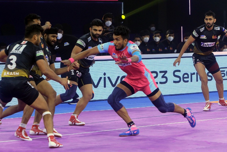 Pkl 2021 Telugu Titans End Winless Run With A Narrow One Point Win Over Jaipur Pink Panthers