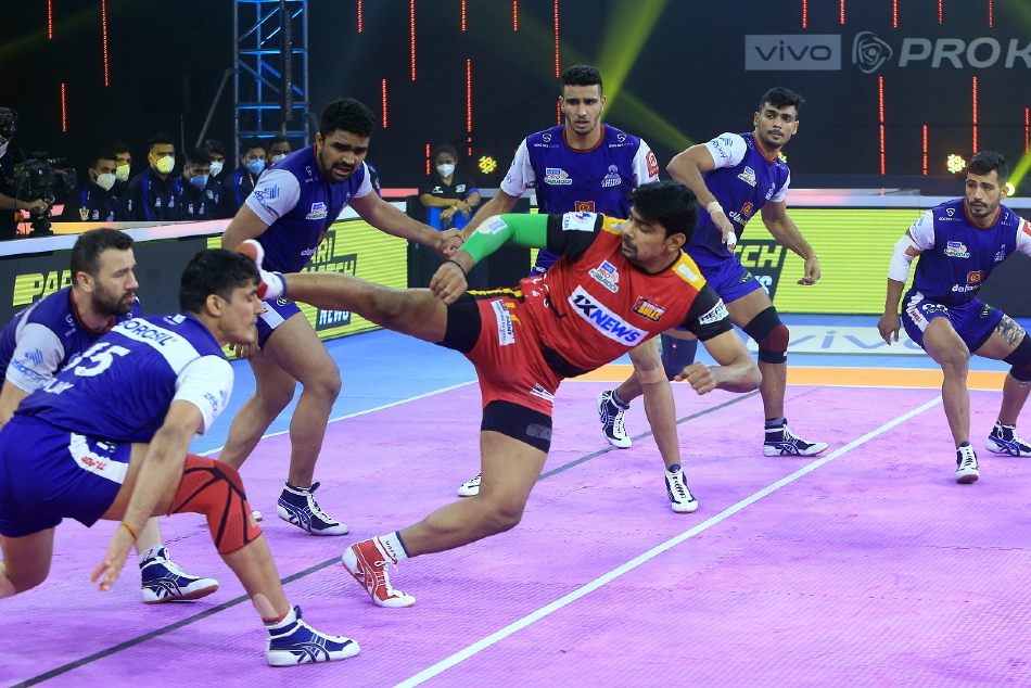 Pkl Pawan Sehrawat Shines As Bengaluru Bulls Decimate Haryana Steelers And Move Closer To A Playoff