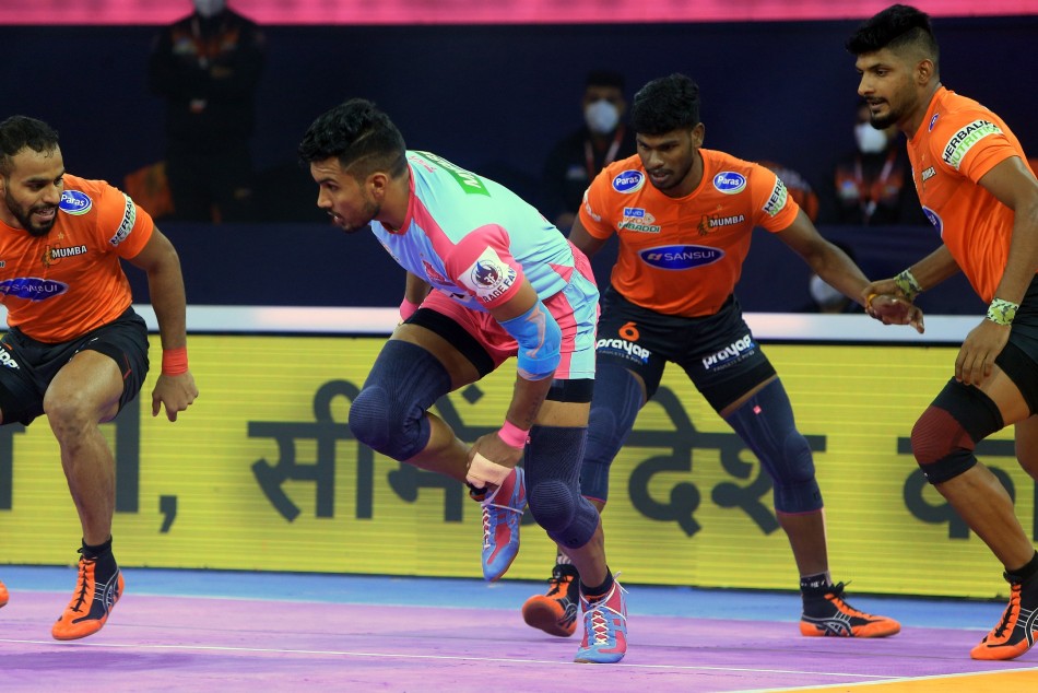 Pkl Jaipur Pink Panthers Beat U Mumba To Get Closer To Playoff Spot