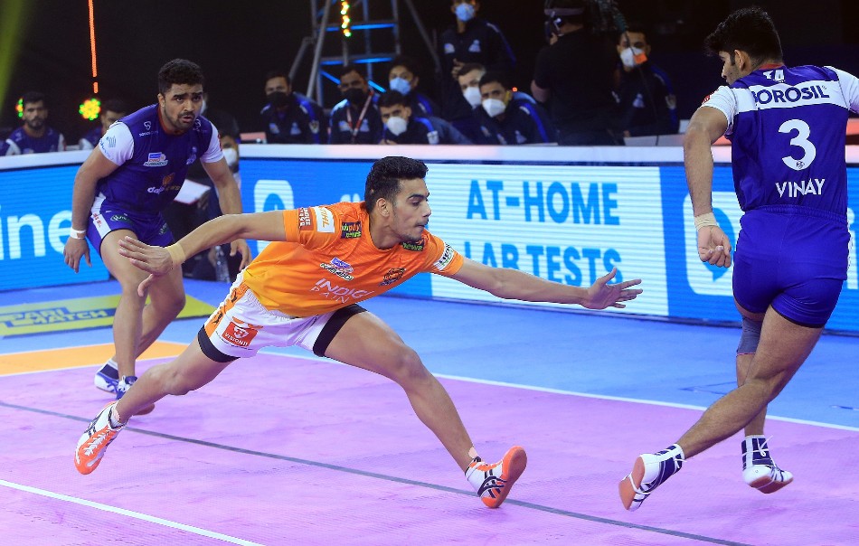 Pkl 2021 22 Puneri Paltan Thrash Haryana Steelers 45 27 Improve Playoff Chances