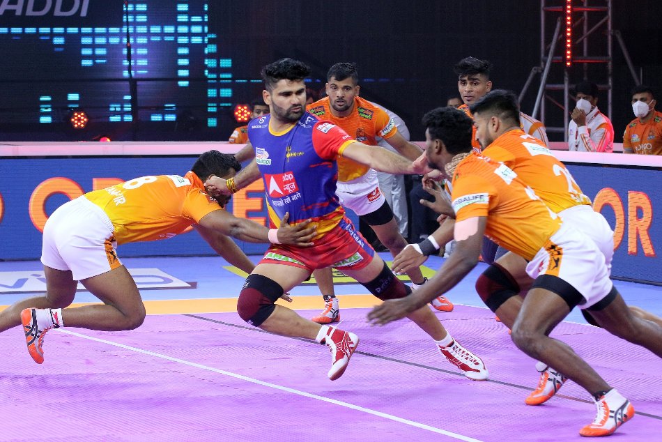 Pkl Pardeep Narwal Shines As Up Yoddha Beat Puneri Paltan To Clinch Semi Final Berth