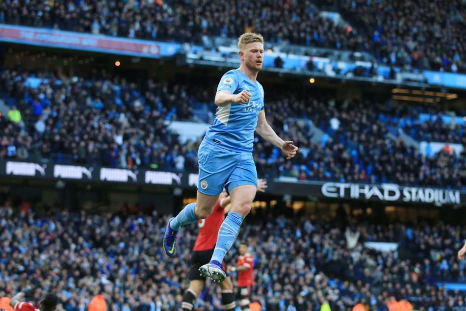 Manchester City 41 Manchester United De Bruyne and