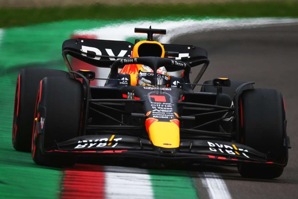 Max Verstappen Wins Imola F1 Race Charles Leclerc Spin