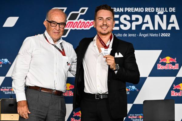 Carmelo Ezpeleta and Jorge Lorenzo Carmelo Ezpeleta and Jorge Lorenzo