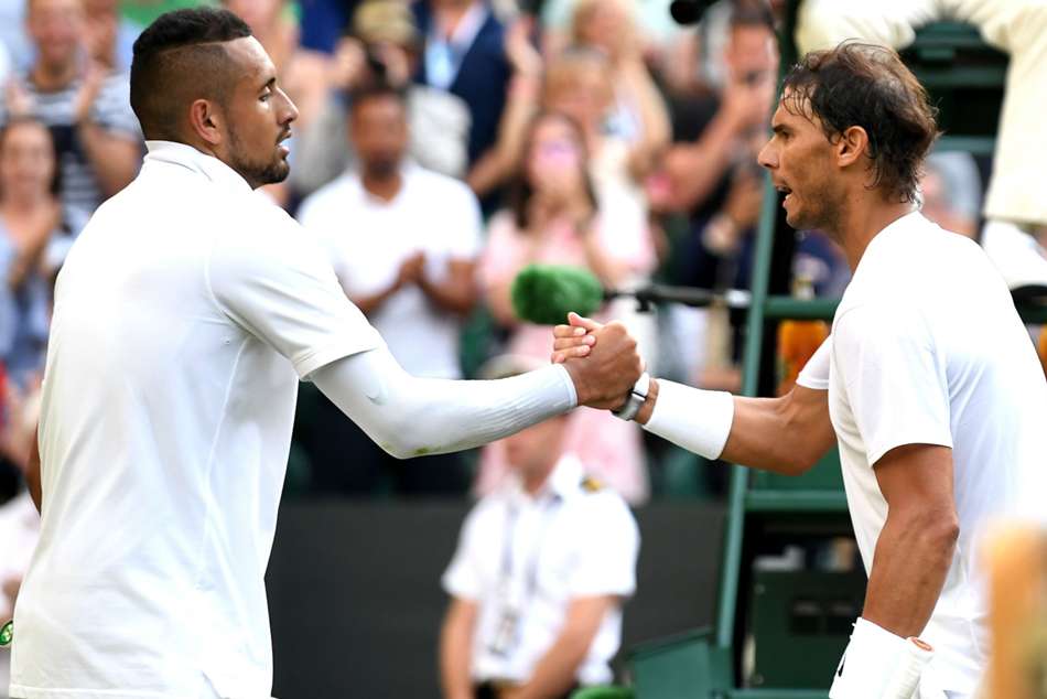 Wimbledon: Kyrgios congratulates Nadal on semi-final walkover