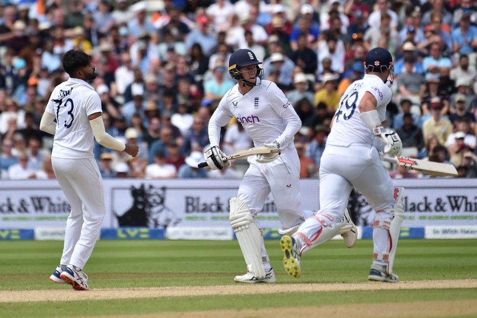 Edgbaston Test Day 4: Alex Lees slams quickfire fifty as hosts start run chase on a dominant note before tea